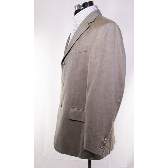 Vintage Designer Oscar De La Renta Men's Silk Wool Suit Jacket Blazer 43R - Picture 4 of 12